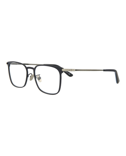 Bottega Veneta Square-Frame Metal Optical Frames Blue Silver Transparent (BV0233O-30007213-003)