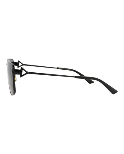 Bottega Veneta Square-Frame Metal Sunglasses Black Black Grey (BV1223S-30014273-001)