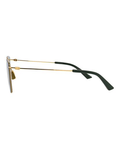 Bottega Veneta Square-Frame Metal Sunglasses Gold Gold Green (BV1267S-30014575-004)