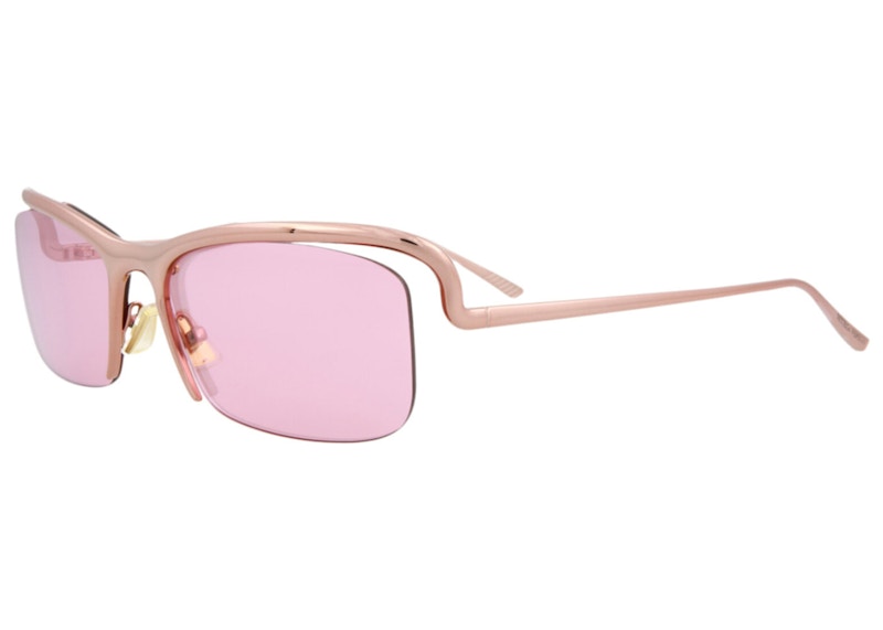 Bottega Veneta Square-Frame Metal Sunglasses Pink (BV1129S-30011530-005-60133)