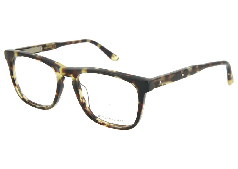 Bottega Veneta Square-Frame Optical Frames Shiny Havana (BV0048O-30000297-010)