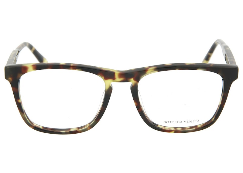 Bottega Veneta Square-Frame Optical Frames Shiny Havana (BV0048O-30000297-010)
