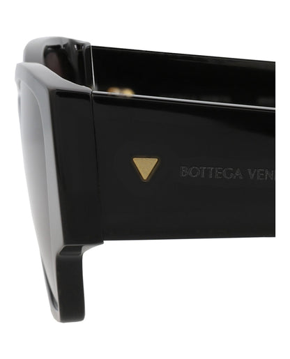 Bottega Veneta Square-Frame Recycled Acetate Sunglasses Black Black Grey (BV1285S-30015216-001)