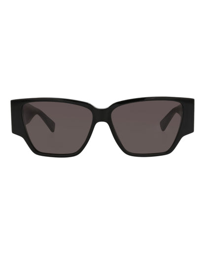 Bottega Veneta Square-Frame Recycled Acetate Sunglasses Black Black Grey (BV1285S-30015216-001)