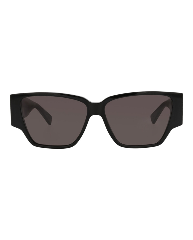 Bottega Veneta Square-Frame Recycled Acetate Sunglasses Black Black Grey (BV1285S-30015216-001)