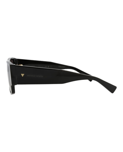 Bottega Veneta Square-Frame Recycled Acetate Sunglasses Black Black Grey (BV1286S-30015218-001)