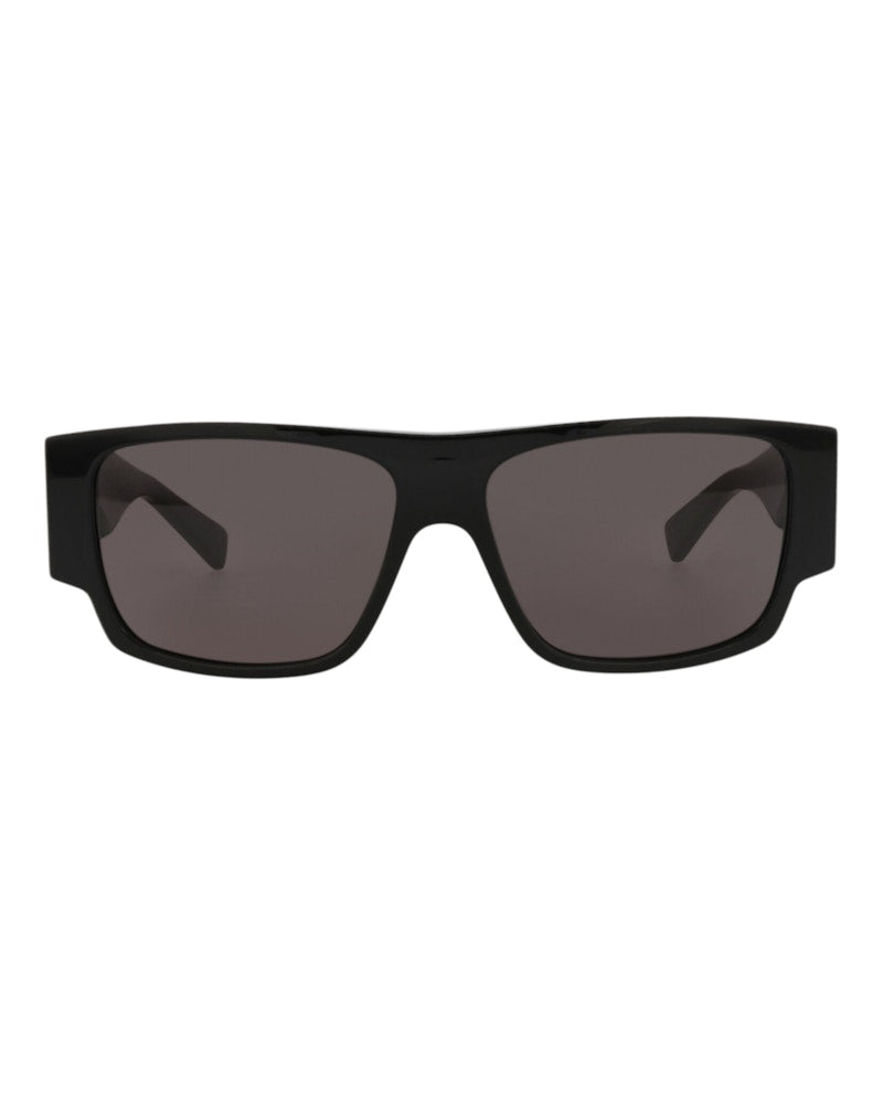Bottega Veneta Square-Frame Recycled Acetate Sunglasses Black Black Grey (BV1286S-30015218-001)