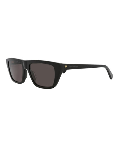 Bottega Veneta Square-Frame Recycled Acetate Sunglasses Black Black Grey (BV1291S-30015222-001)