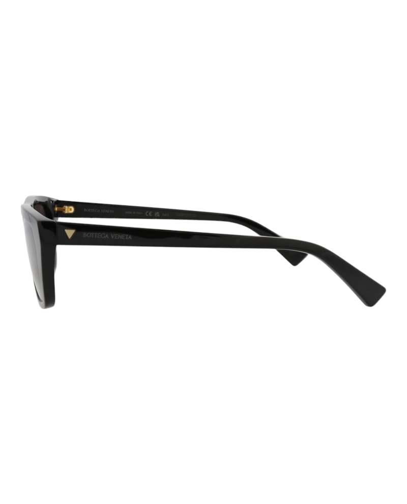 Bottega Veneta Square-Frame Recycled Acetate Sunglasses Black Black Grey (BV1291S-30015222-001)