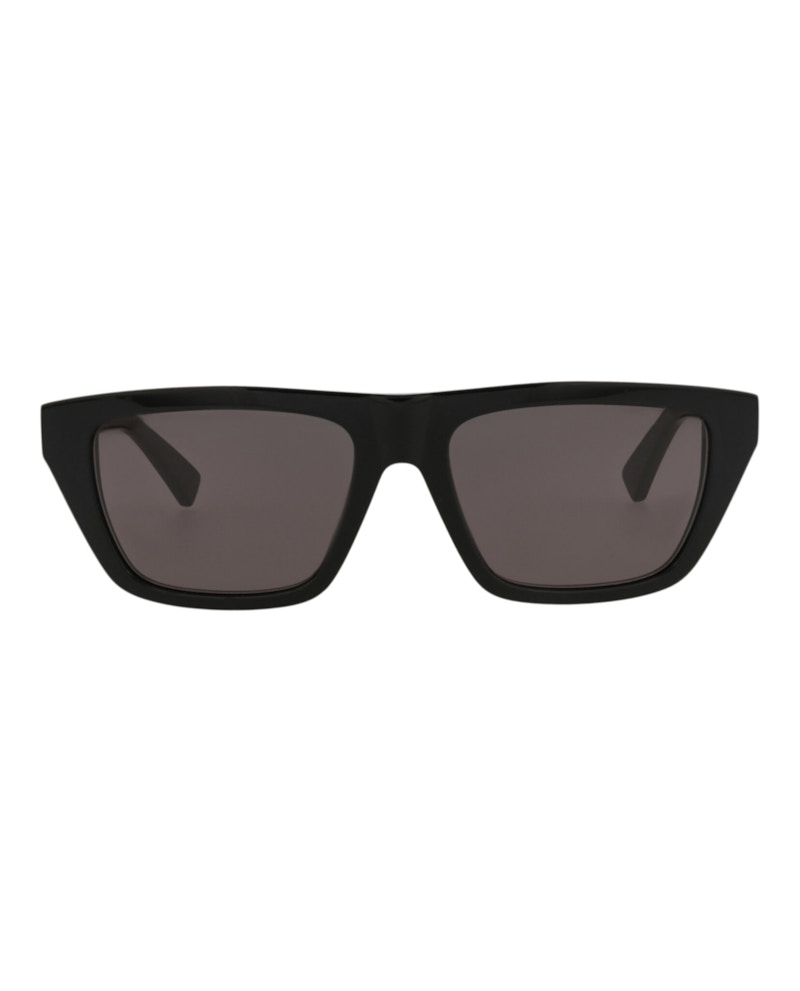 Bottega Veneta Square-Frame Recycled Acetate Sunglasses Black Black Grey (BV1291S-30015222-001)
