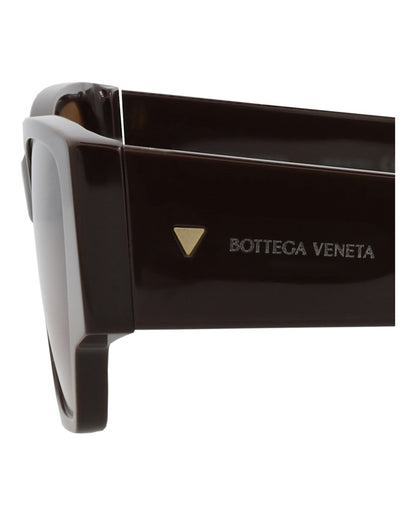 Bottega Veneta Square-Frame Recycled Acetate Sunglasses Brown Brown Brown (BV1285S-30015216-003)
