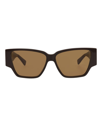 Bottega Veneta Square-Frame Recycled Acetate Sunglasses Brown Brown Brown (BV1285S-30015216-003)