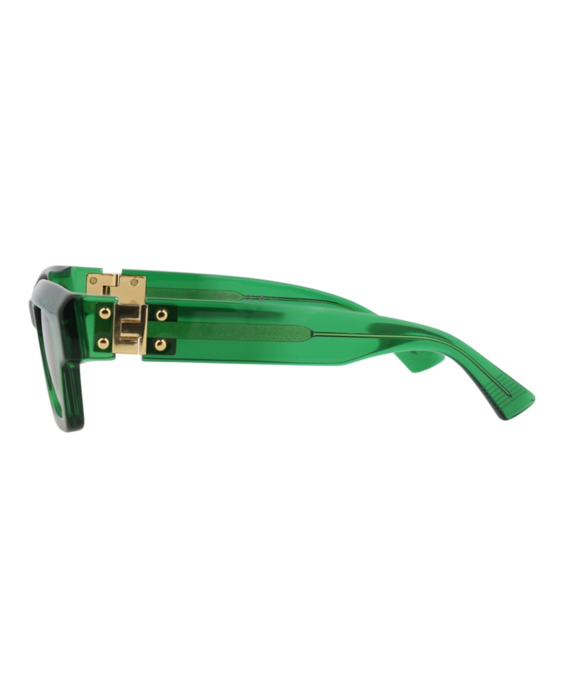 Bottega Veneta Square-Frame Recycled Acetate Sunglasses Green Green Green (BV1230S-30014281-002)