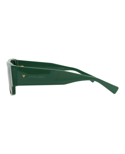 Bottega Veneta Square-Frame Recycled Acetate Sunglasses Green Green Green (BV1286S-30015218-003)