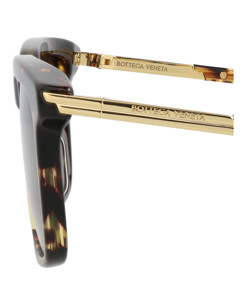Bottega Veneta Square-Frame Recycled Acetate Sunglasses Havana Havana Brown (BV1261S-30014569-002)