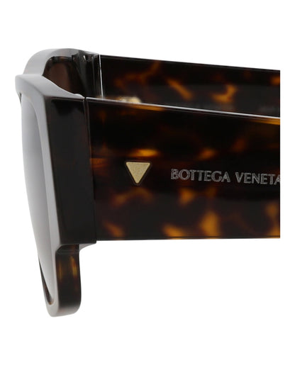 Bottega Veneta Square-Frame Recycled Acetate Sunglasses Havana Havana Brown (BV1286S-30015218-002)