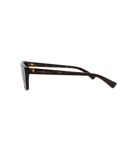 Bottega Veneta Square-Frame Recycled Acetate Sunglasses Havana Havana Brown (BV1291S-30015222-002)