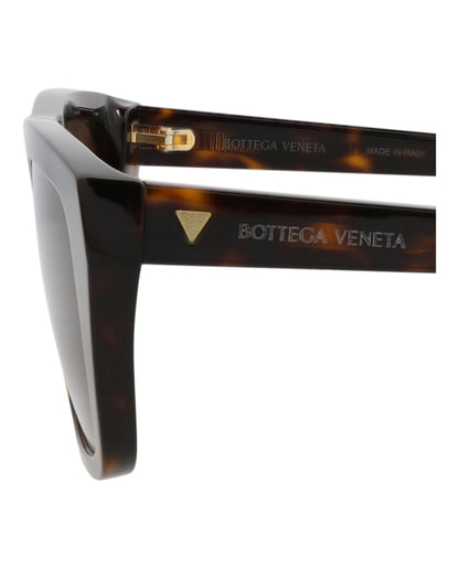 Bottega Veneta Square-Frame Recycled Acetate Sunglasses Havana Havana Brown (BV1291S-30015222-002)