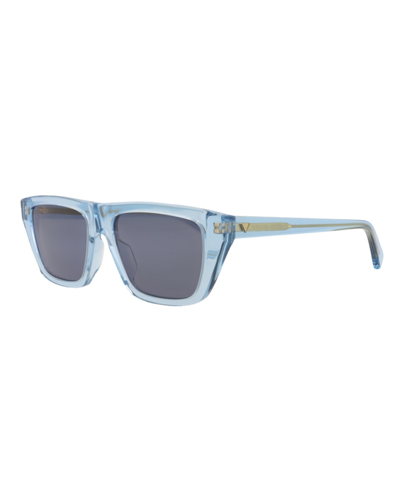 Bottega Veneta Square-Frame Recycled Acetate Sunglasses Light Blue Light Blue Blue (BV1291S-30015222-003)