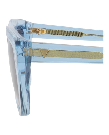 Bottega Veneta Square-Frame Recycled Acetate Sunglasses Light Blue Light Blue Blue (BV1291S-30015222-003)