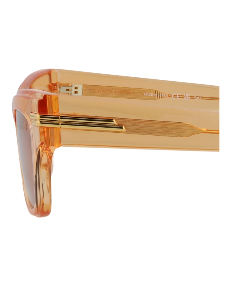 Bottega Veneta Square-Frame Recycled Acetate Sunglasses Orange/Orange/Brown (BV1122S-30011466-007)
