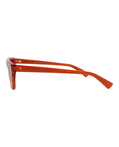 Bottega Veneta Square-Frame Recycled Acetate Sunglasses Orange Orange Red (BV1291S-30015222-004)