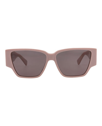 Bottega Veneta Square-Frame Recycled Acetate Sunglasses Pink Pink Brown (BV1285S-30015216-004)