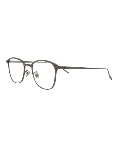 Bottega Veneta Square-Frame Titanium Optical Frames Ruthenium Ruthenium Transparent (BV0248O-30006504-002)