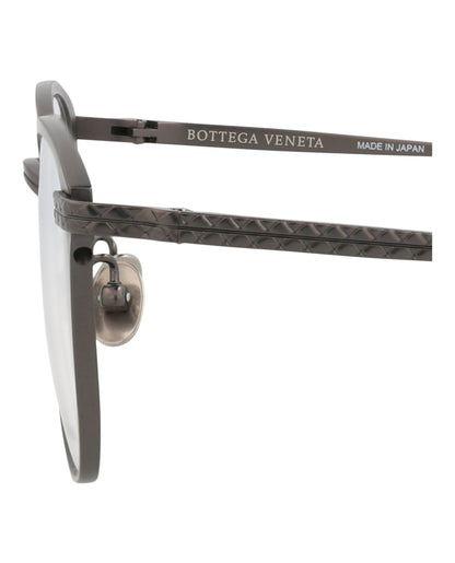 Bottega Veneta Square-Frame Titanium Optical Frames Ruthenium Ruthenium Transparent (BV0248O-30006504-002)