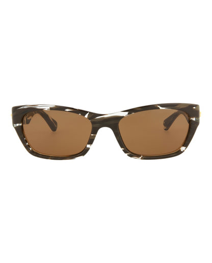 Bottega Veneta Square Rectangle Sunglasses Brown/Brown/Brown (BV1143S-30013129-003)