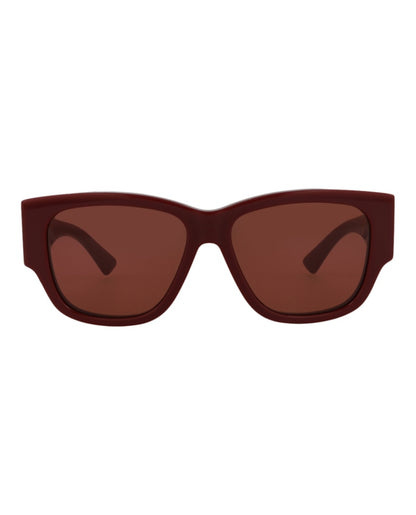 Bottega Veneta Square Sunglasses Burgundy/Red (BV1026S-30008355-003)