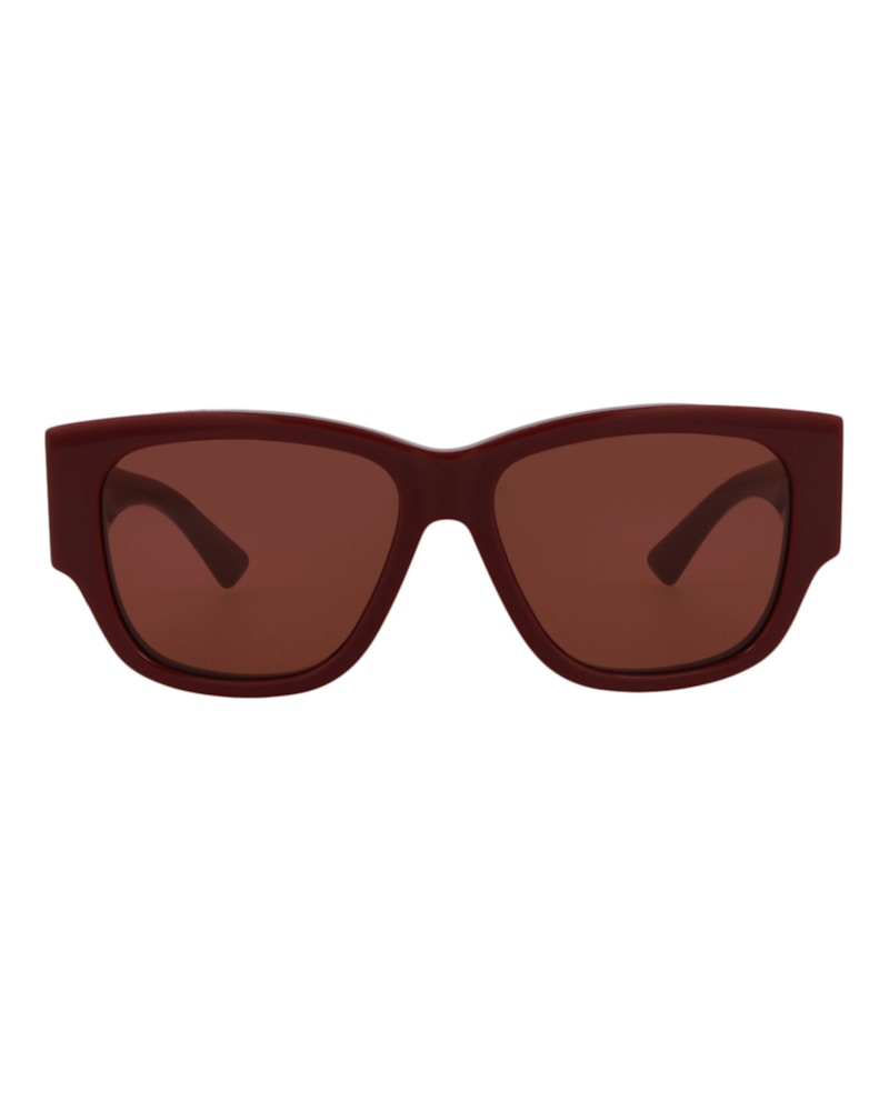 Bottega Veneta Square Sunglasses Burgundy/Red (BV1026S-30008355-003)