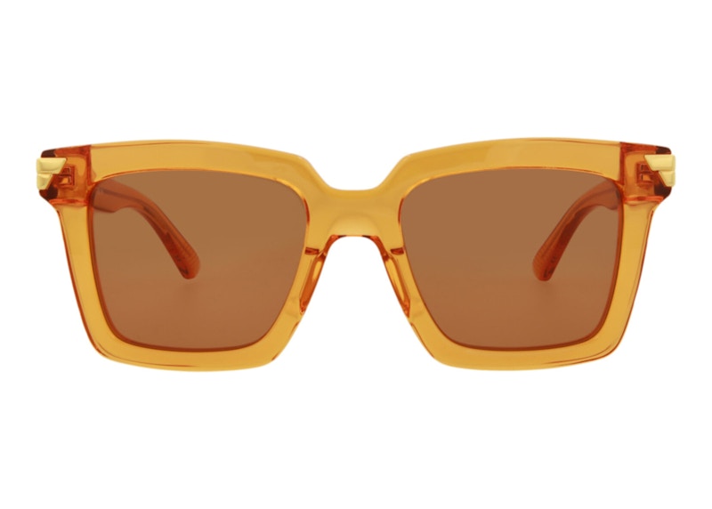 Bottega Veneta Square Sunglasses Orange/Orange(BV1005S-30008310-004)