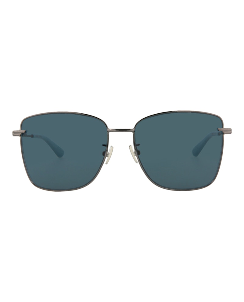 Bottega Veneta Square Sunglasses Ruthenium/Ruthenium/Blue (BV1237S-30014290-004)
