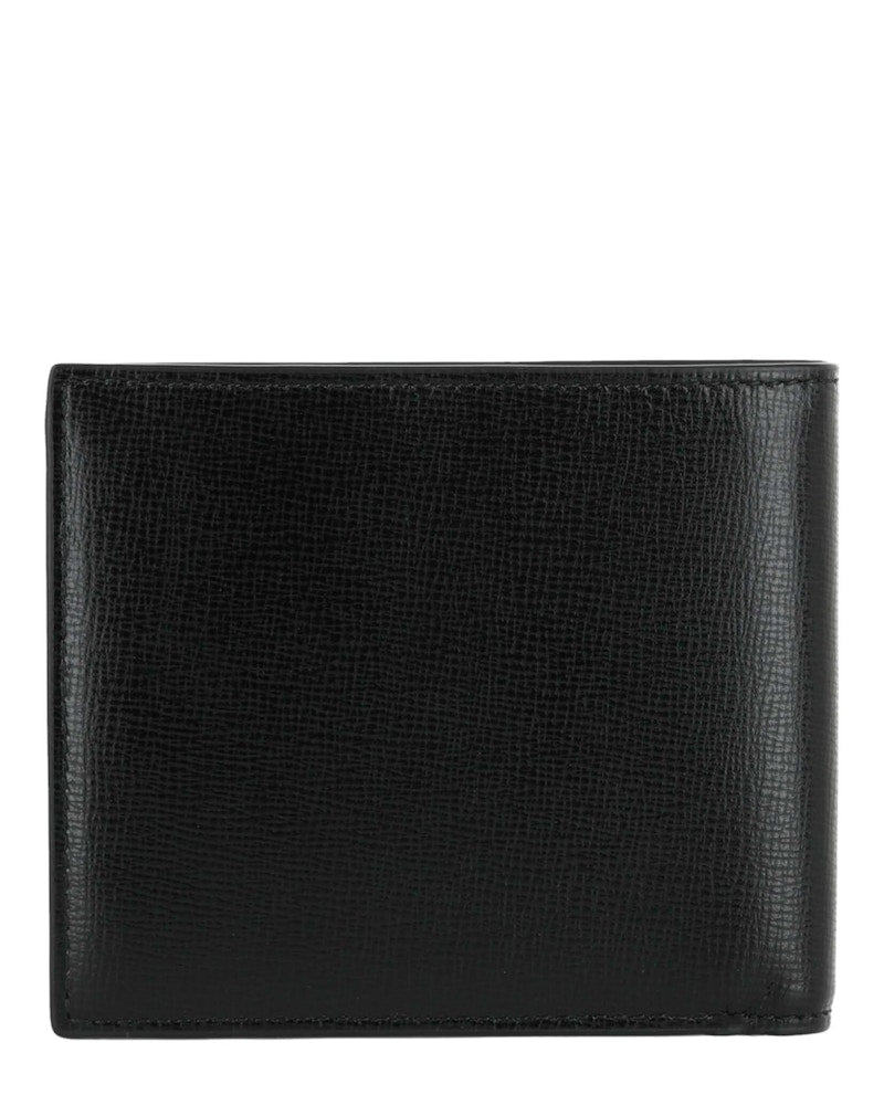 Bottega Veneta Stamped Logo Bifold Wallet Black/Silver
