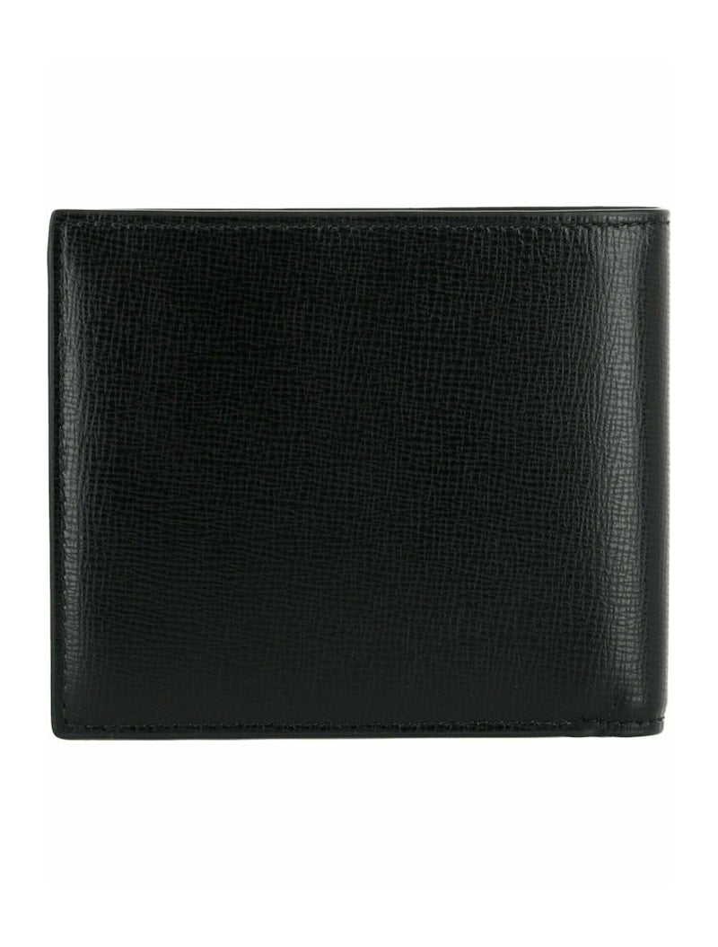 Bottega Veneta Stamped Logo Bifold Wallet Black/Silver