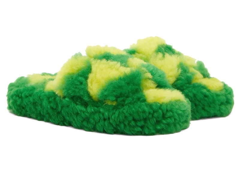 Bottega Veneta Teddy Sandal Green Yellow (Women's)