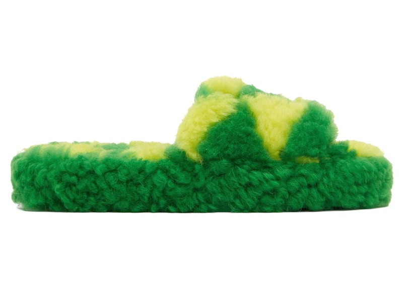 Bottega Veneta Teddy Sandal Green Yellow (Women's)