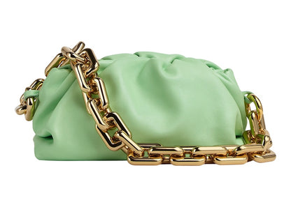Bottega Veneta Teen Chain Pouch Wasabi