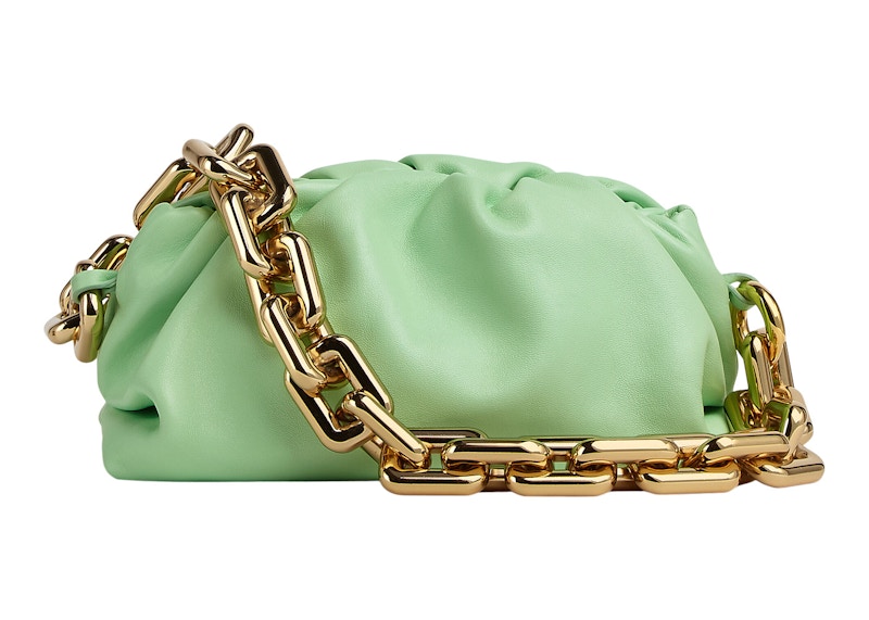 Bottega Veneta Teen Chain Pouch Wasabi