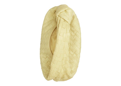 Bottega Veneta Teen Jodie Intrecciato Shoulder Bag Ice Cream