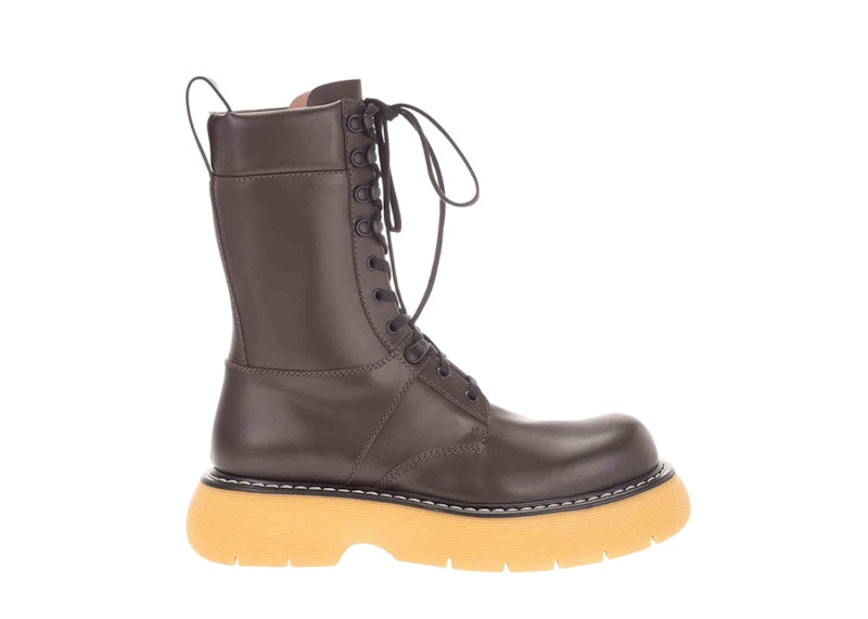 Bottega Veneta The Bounce Leather Boots Brown