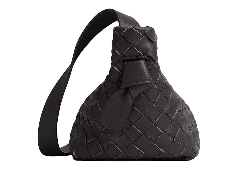 Bottega Veneta Tie Intreccio Black