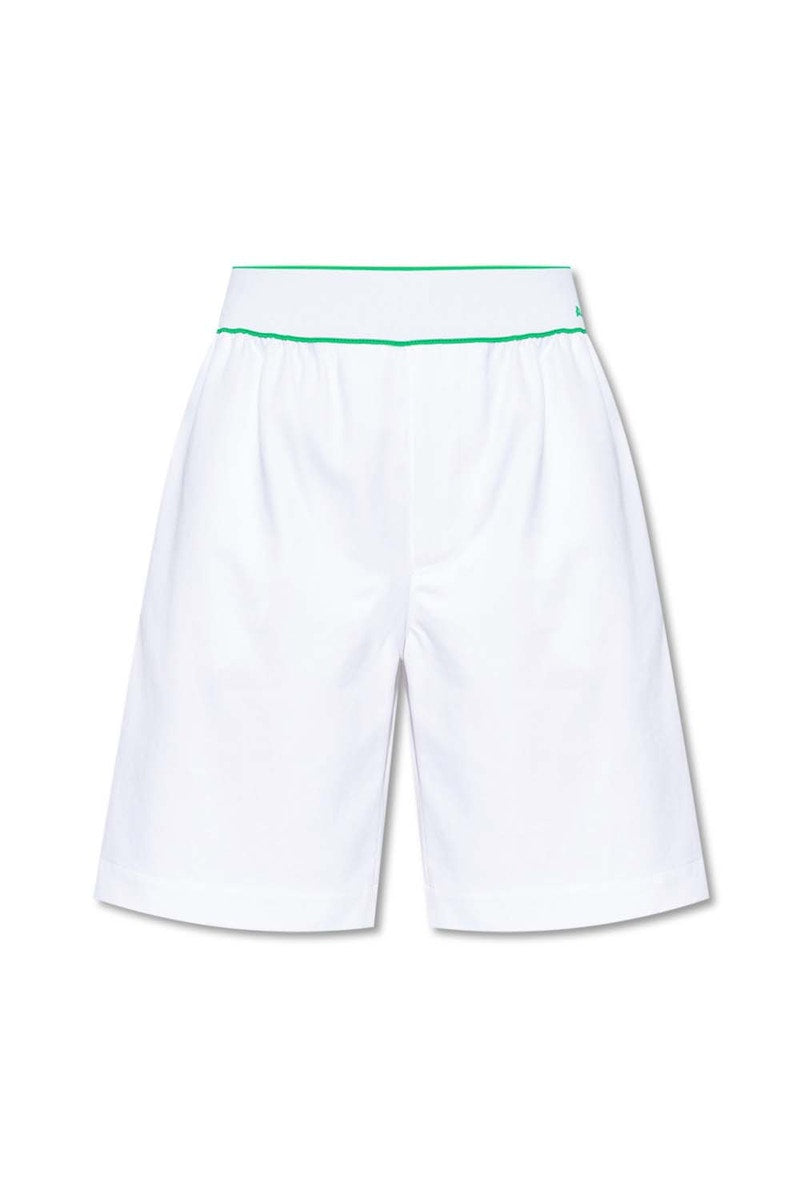 Bottega Veneta Tipped Cargo Shorts White