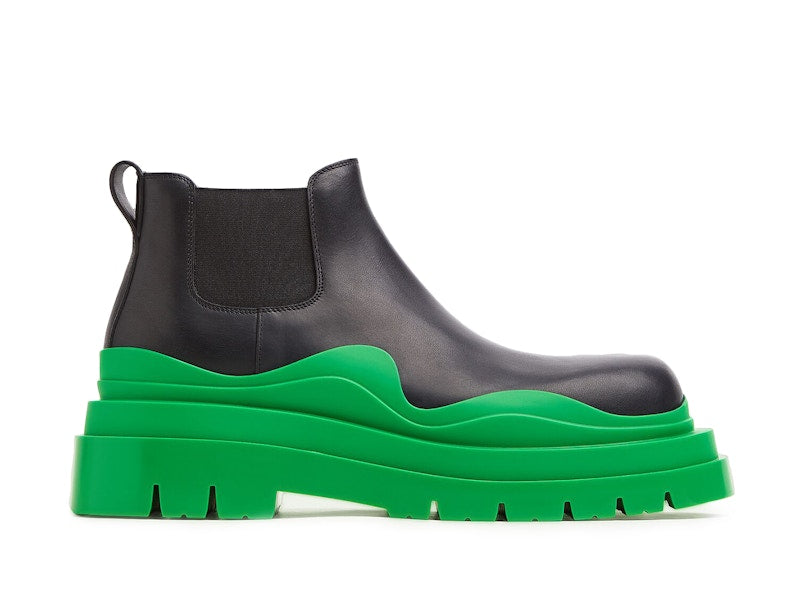 Bottega Veneta Tire Boot Mid Black Grass