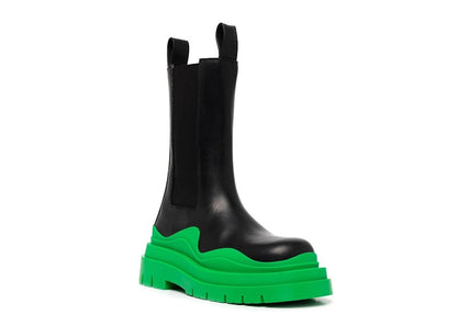 Bottega Veneta Tire Boots Black Green