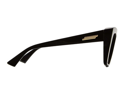 Bottega Veneta Visor Recycled Acetate Square Sunglasses Black/Grey (756333V2Q301049)