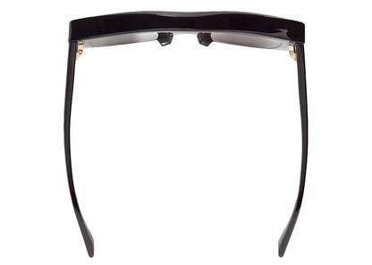 Bottega Veneta Visor Recycled Acetate Square Sunglasses Black/Grey (756333V2Q301049)