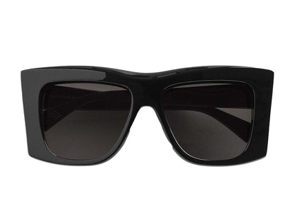 Bottega Veneta Visor Recycled Acetate Square Sunglasses Black/Grey (756333V2Q301049)