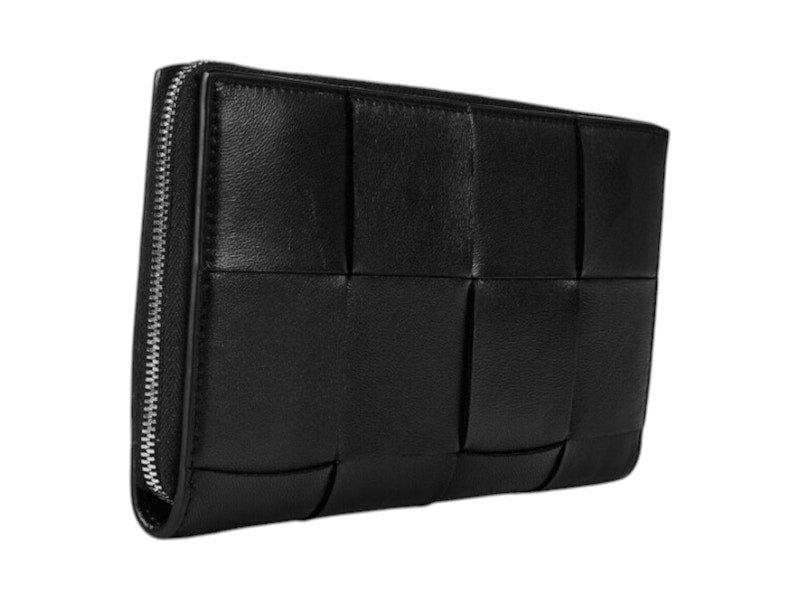 Bottega Veneta Wallet Cassette Zip Black